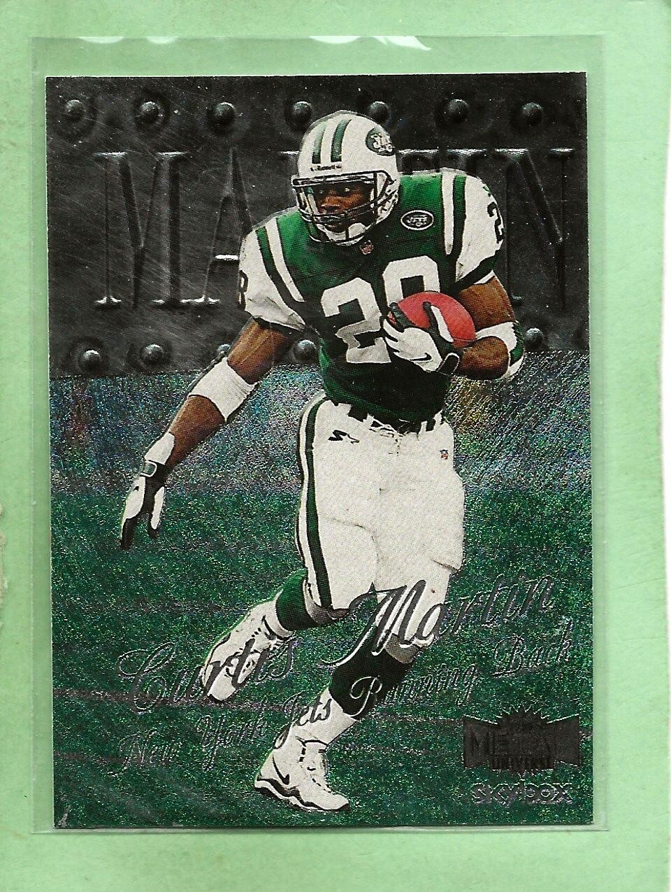 CURTIS MARTIN - 1999 Skybox Metal Universe - #64 - Jets - Comb. Shipping  - #3