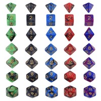 35 Pieces Polyhedral Dice Double-colors Polyhedral Game Dice For Rpg Dungeons... on sale 35 Pieces Polyhedral Dice Double-colors Polyhedral Game Dice For Rpg Dungeons... on sale