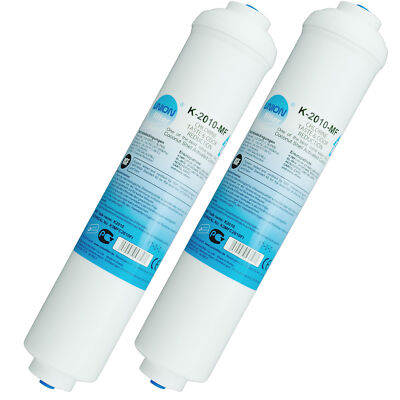 2er-Pack, externer universal Wasserfilter für Kühlschrank von Samsung, LG uvm.