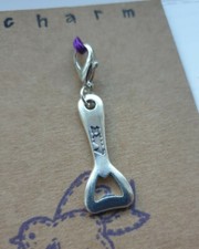 CLIP ON CHARM BOTTLE OPENER FOR BRACELET HANDBAG ZIP PURSE BAG PENCILCASE 