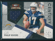 Philip Rivers 2009 Donruss Threads Century Stars Materials /100 #14