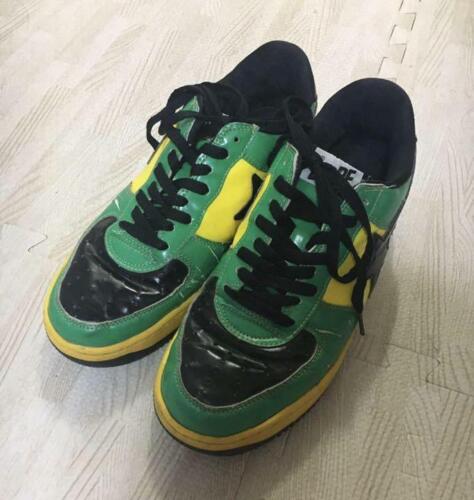 A BATHING APE Bapesta Sneaker Shoes Green US9 Used from Japan