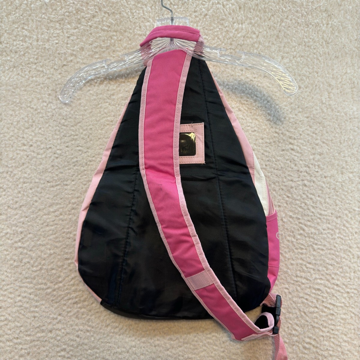 Y2K Vintage Mudd One Shoulder Cross Body Backpack Pink Sporty