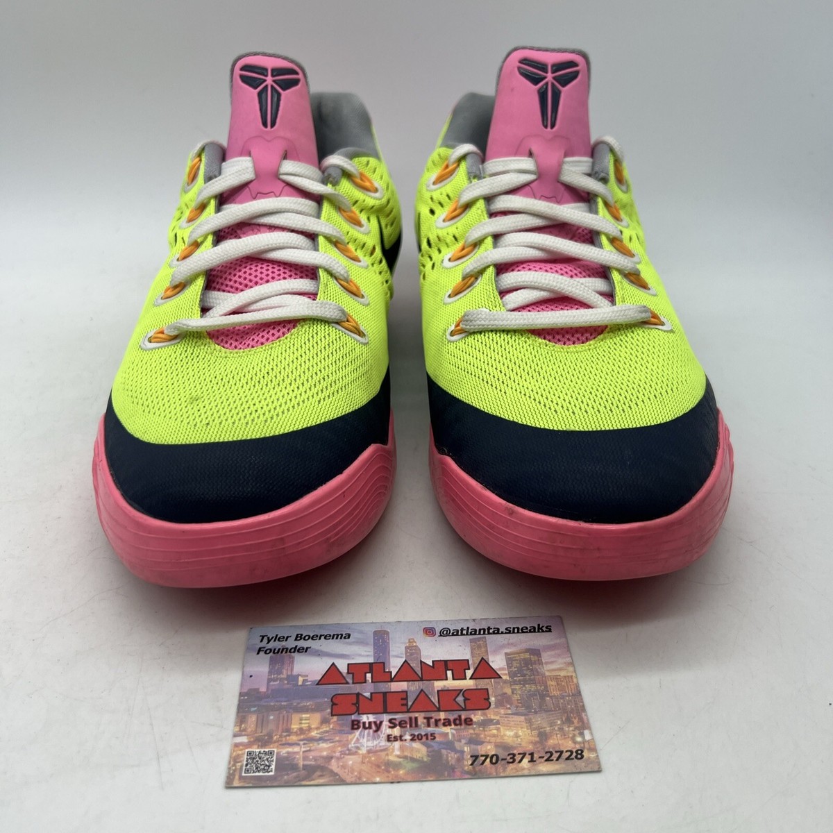 NIKE KOBE 9 EM Brazilカラー　27cm　中古 NIKE KOBE IX EM LOW BRAZIL GAME ROYAL Blue VENOM GREEN 646701-413