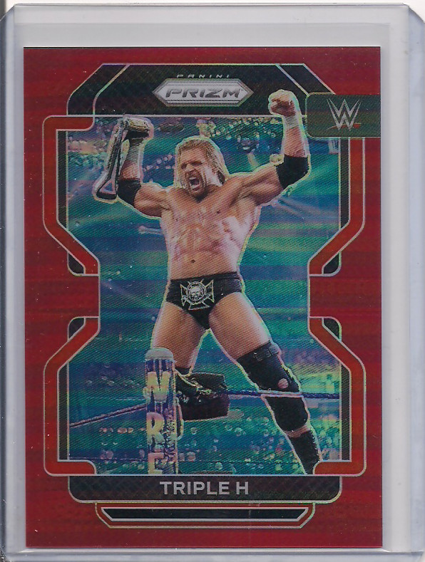 2022 Prizm WWE #194 Triple H Red Prizm 271/299