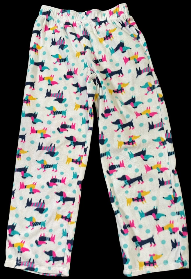 JUEGO DE PIJAMA PARA NIÑAS 2 PIEZAS ROPA DE DORMIR Circo INVIERNO Estampado para Perros TALLA L 10-12 Foto 2 de 4