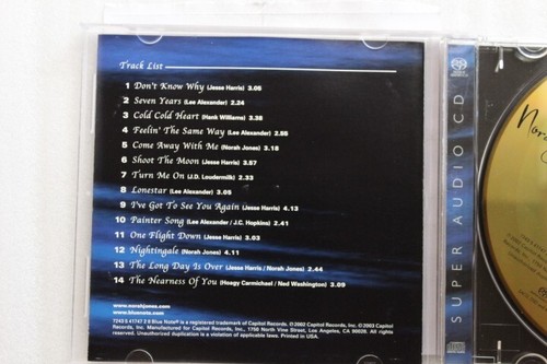 Norah Jones – Come Away With Me CD SACD, Hybrid, Multichannel Super Audio - Picture 3 of 4