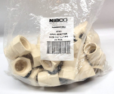 25 PACK NIBCO 3/4 in. CPVC  Sx FIPT Adapter Fitting