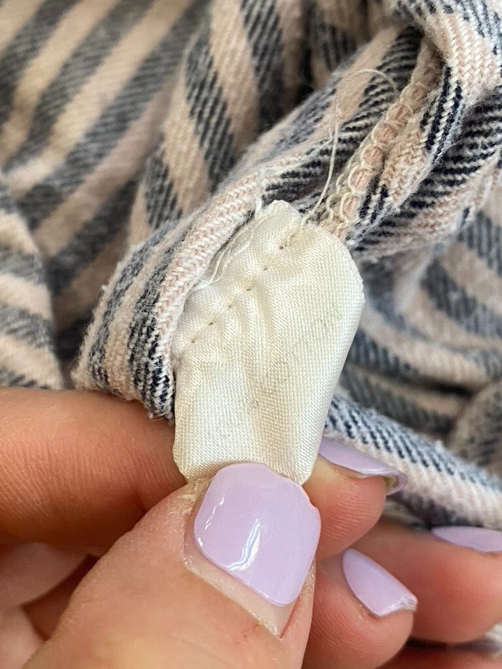 ¡LEER! LEE VALLEY Irlanda Talla M Banda Cuello Henley Franela Abuelo Camisa para Dormir Foto 4 de 4