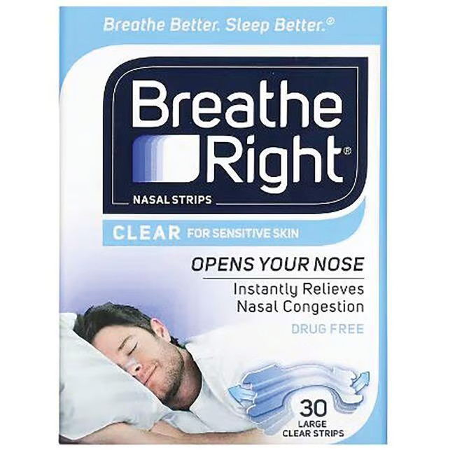Прозрачные полоски для носа Breathe Right - большие 30 карат 3590₽