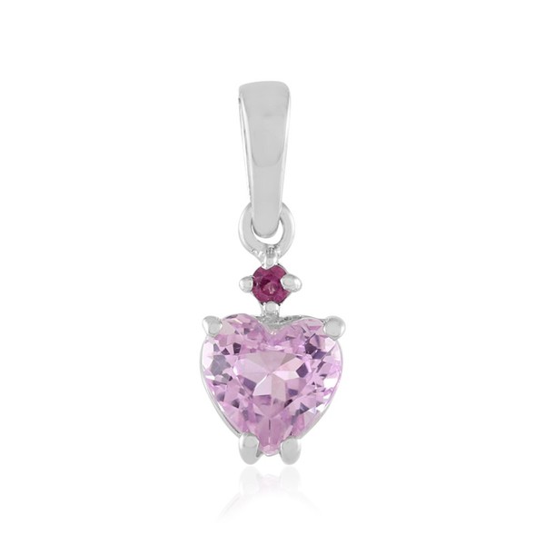 Cavill Kunzit Herz AnhäNger 925 Sterling Silber 1,62Ct Damen Schmuck-image