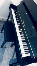 Yamaha YS3 Upright Piano 88 Keys 3 Pedals Ebony Black with Music Rack