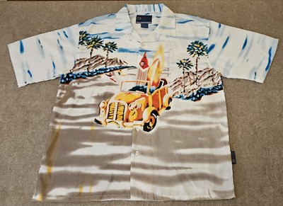 Northern Explosion NXP Shirt Hawaiian Style Mens Polyester Car Surf Size L