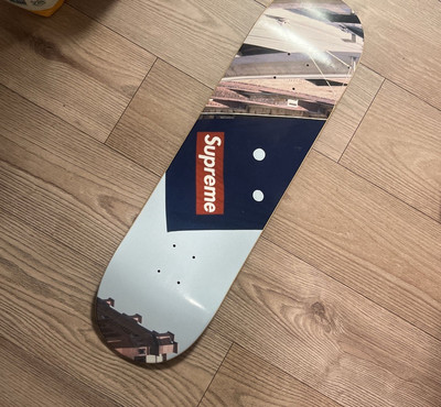 NWT Supreme NY Red Box Logo Store Sign Banner Photo Skate Deck FW19 DS AUTHENTIC