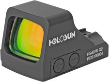 Holosun Classic Open Reflex Red Dot Sight 6 MOA Dot, Black - HS407K X2