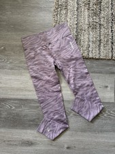 Gymshark Adapt Animal Seamless Leggings in a purple zebra print - Size m
