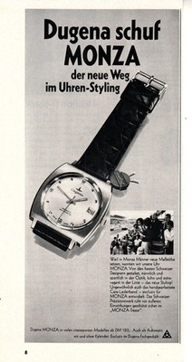 3w23596/ Reklame / Werbung aus 1968   Dugena Monza