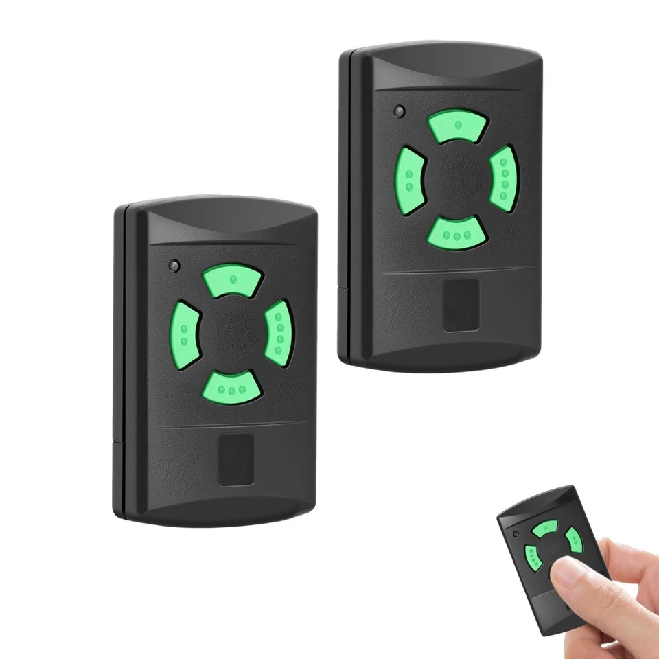 2X Garagentor Sender 26.995 MHz mit Grünen Tasten Funksteuerung für Torantrieb - Bild 4 von 4