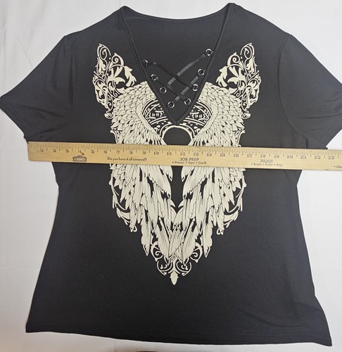 Shein Curve Dreamcatcher Shirt Size 1x Black - Picture 5 of 8