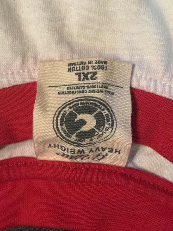 Camiseta roja y blanca G-unit peso pesado XXL Foto 4 de 4