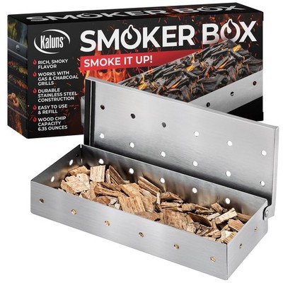 Kaluns Universal Stainless Steel Smoker Gas Or Charcoal Grill Smoke Works Wood