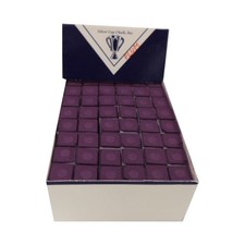 Twelve Dozen Plum Purple Silver Cup Pool Cue Chalk