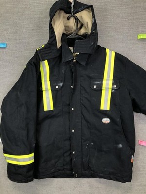 Rasco FR Heavy Coat Mens 2XL Regular Flame Resistant Hi Vis Reflective Hooded