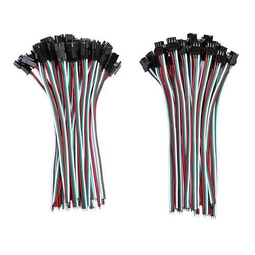 Efficient For JST SM 3Pin Connectors Pack of 30 Pairs with 15cm Wires for LEDs