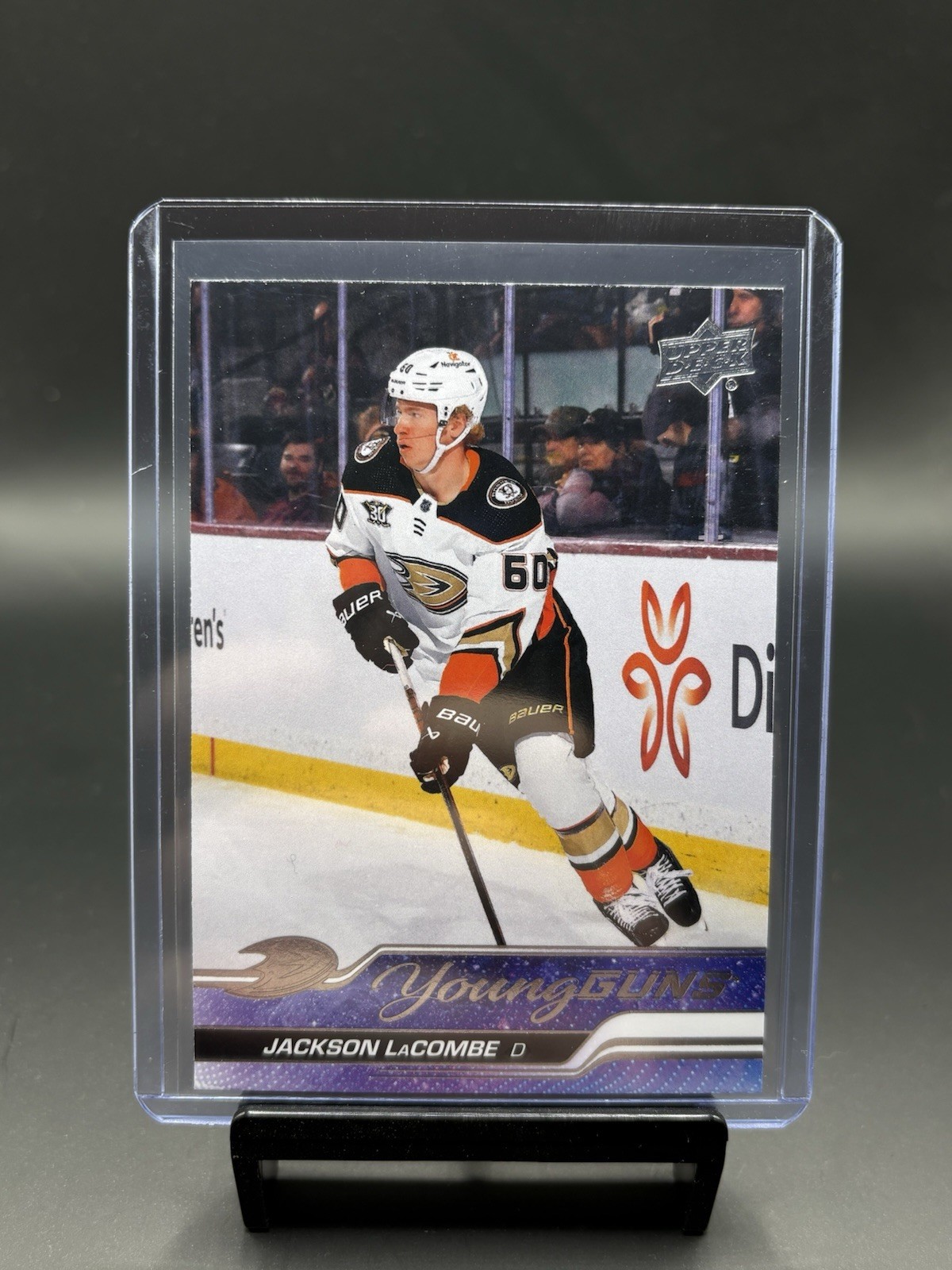 Jackson LaCombe Upper Deck Young Guns Rookie Card 2023-2024 #456 Anaheim Ducks