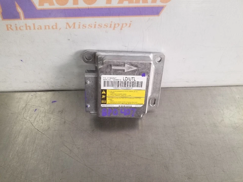 05 2005 Chevy Silverado 1500 LS SRS MÓDULO DE CONTROL DE RETENCIÓN 21992627 Foto 3 de 4