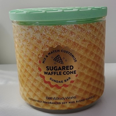 Bath & BodyWorks Sugared Waffle Cone 3-Wick Candle 14.5 oz.   