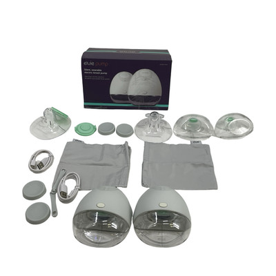 Elvie Breast Pump Double, Wearable Breast Pump White #NO0042 (AR)