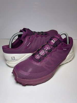 Salomon Sense 4 Pro Shoes Womens Size 7 Purple Plum Trail Running