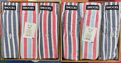 RESTPOSTEN SNOCKS Herren American Boxershorts 6er Pack, Neu, Größe 3XL