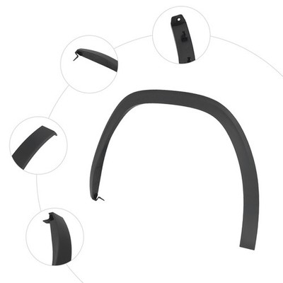 For 2021-25 Volkswagen Atlas Passenger Side Wheel Arch Flares Right Fender Trim