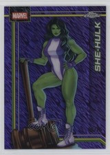 2026 Topps Chrome Marvel Comics Purple Shimmer Refractor /75 She-Hulk #151 16lb
