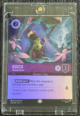 SHTF Kuzco - Wanted Llama 45/204 COLD FOIL Lorcana Rise of the Floodborn