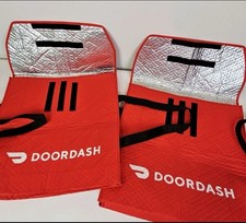 Lot of 2 DOORDASH Insulated Pizza Delivery Bag 19x19x5