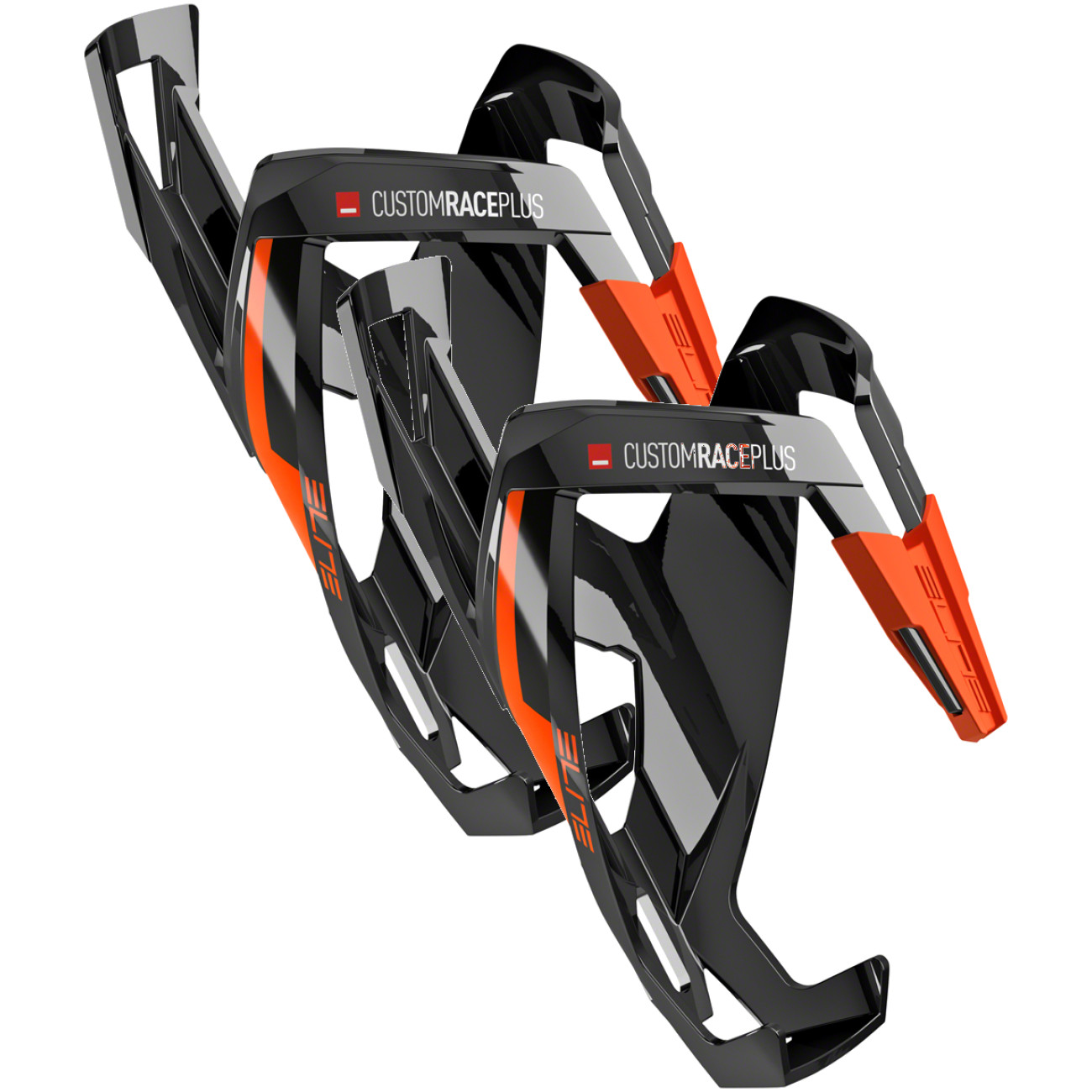 Набор из 2-х бутылок Elite SRL Custom Race плюс клетка для бутылок с водой - Глянцево-оранжевая 9590₽