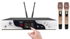5000W Digital Karaoke Amplifier Sound Processor w/ Wireless Mics Bluetooth