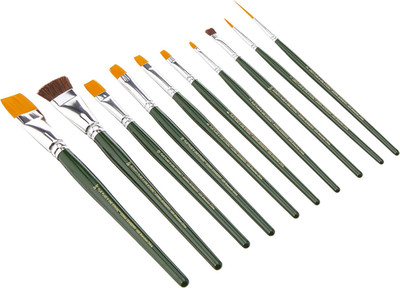 Folkart One Stroke One Stroke Brush Set, 1059 (10-Pack), Original Version