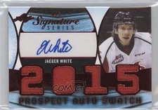 2015 Leaf Signature Series Prospect Jersey Red /5 Jaeger White #PAJ-JW1 Auto