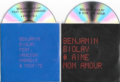 2 x BENJAMIN BIOLAY - profite + aime mon amour   - CD s IN FOLIE GEFASST