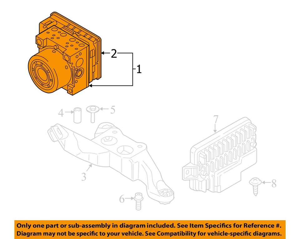 Насос ABS антиблокировочная тормозная деталь в сборе подходит для BMW M235i 755658 20-21 годов выпуска - Изображение 3 из 4