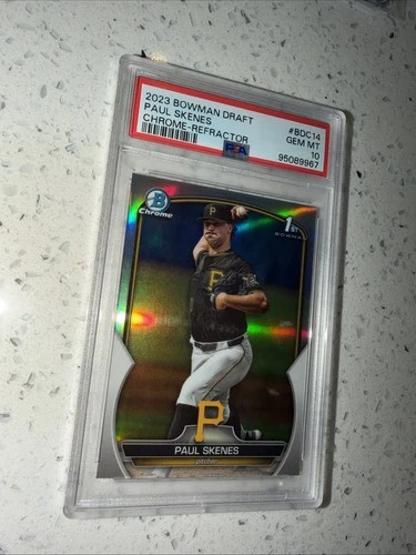 2023 Bowman Draft Paul Skenes Chrome Refractor 1st Prospect #BDC-14 PSA 10