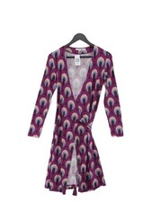 Boden Wrap Midi Dress UK10 in Purple