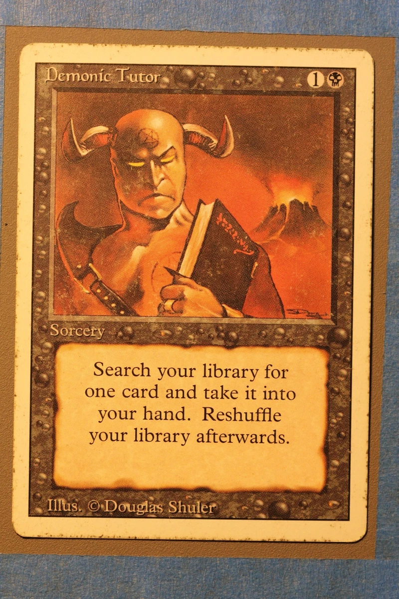 Preços baixos em Demonic tutor Magic: The Gathering Preto de Jogos