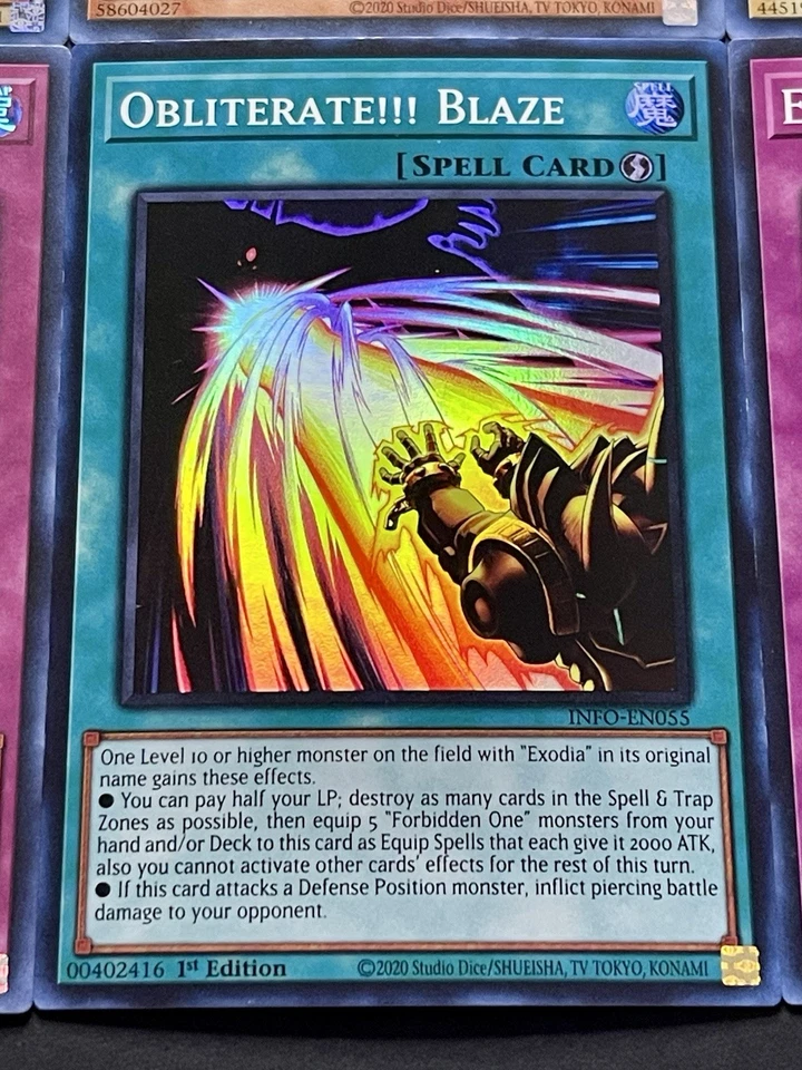 Exodia Full 5 Piece Set + Incarnate + Obliterate!!! + Blaze + Rage  | YuGiOh! - Image 3 of 4