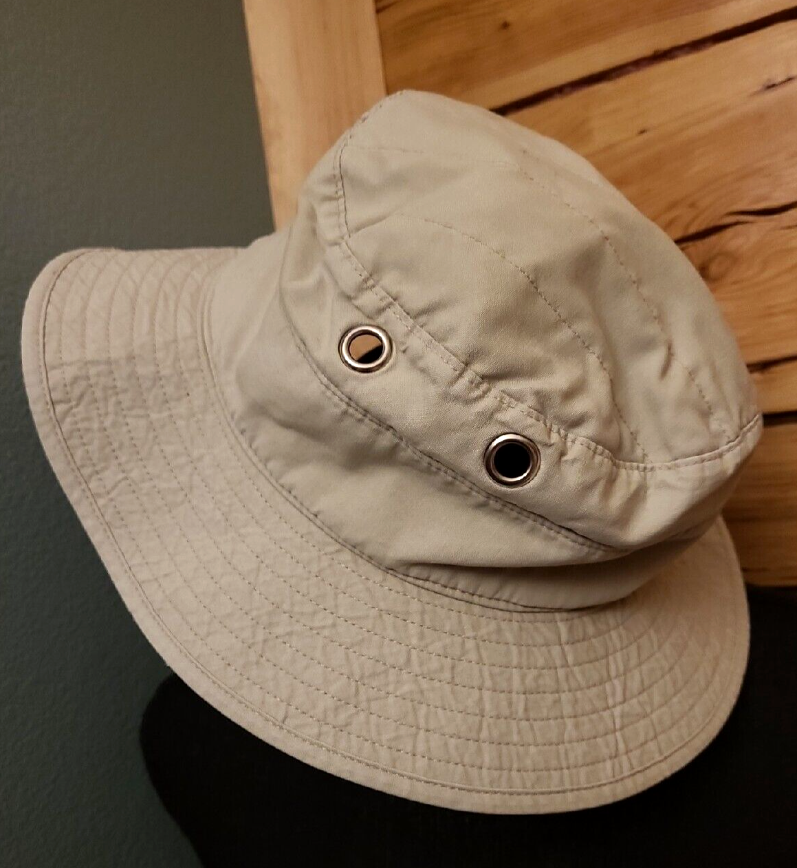 Bucket Hat Unisex L Tan Ecru Fishing Boonie Brim Visor Camping Fishing-image