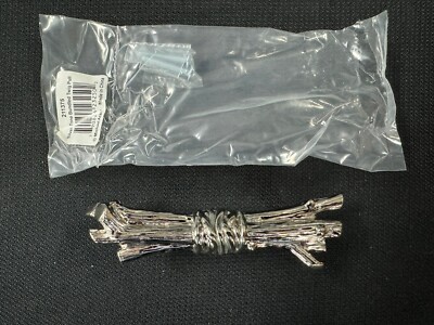 211375 SILVER-TONE BUNDLED TWIG PULL CABINET HANDLE MICHAEL ARAM